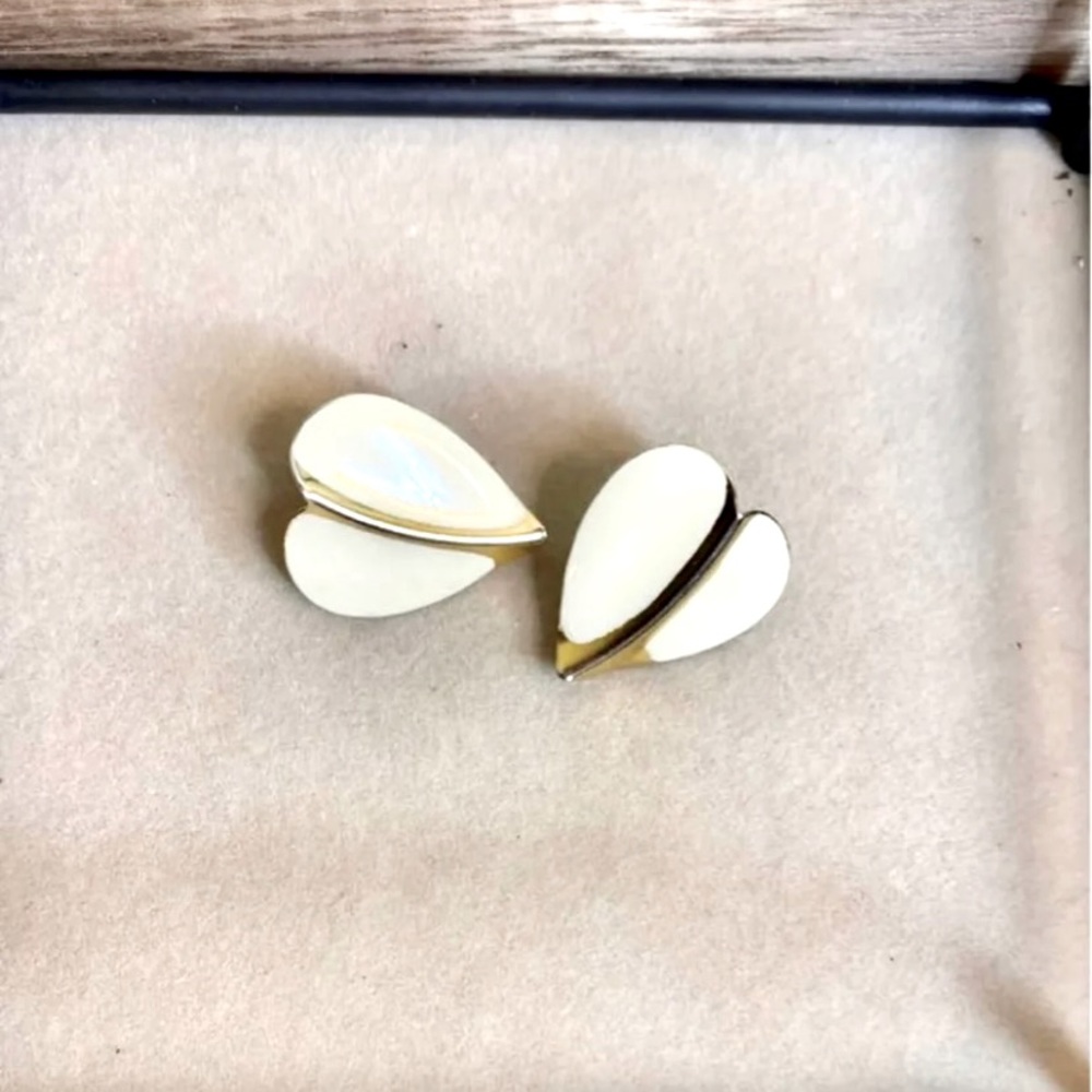 Retro‎ Gold Heart Leaf Earrings